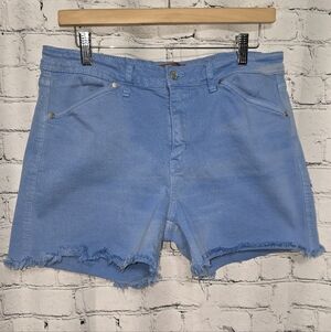 Judy Blue Garment Dyed Blue Cutoff Jeans Shorts Size XL